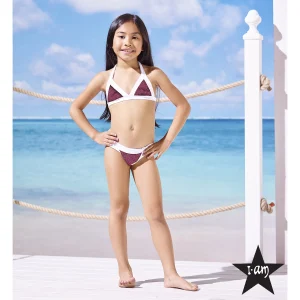 I Am Bikini - Bikini Triangolo Fucsia Glitter Bambina Junior
