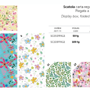 CARTA REGALO 50 FG.  70X100 G1 FLOREALE