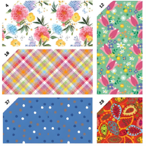 CARTA REGALO  ASS.50 FG.  100X140 FIORI