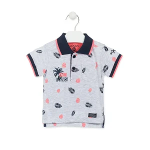 Losan - Maglietta Polo di Cotone Fantasia Tropicale Baby Bambino