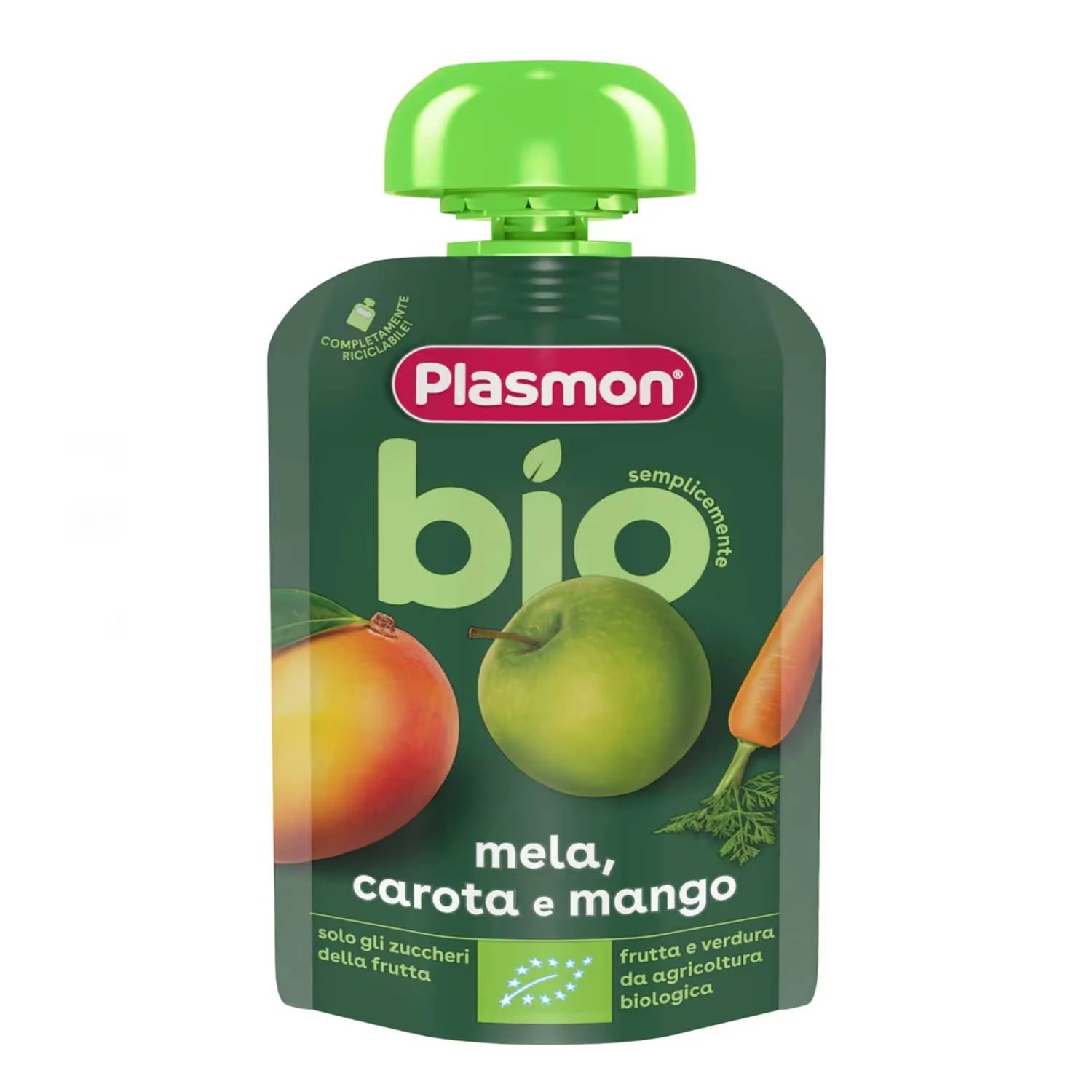 Plasmon - BIO Pouch Mela Carota Mango: Confezione 100 gr - immagine 2