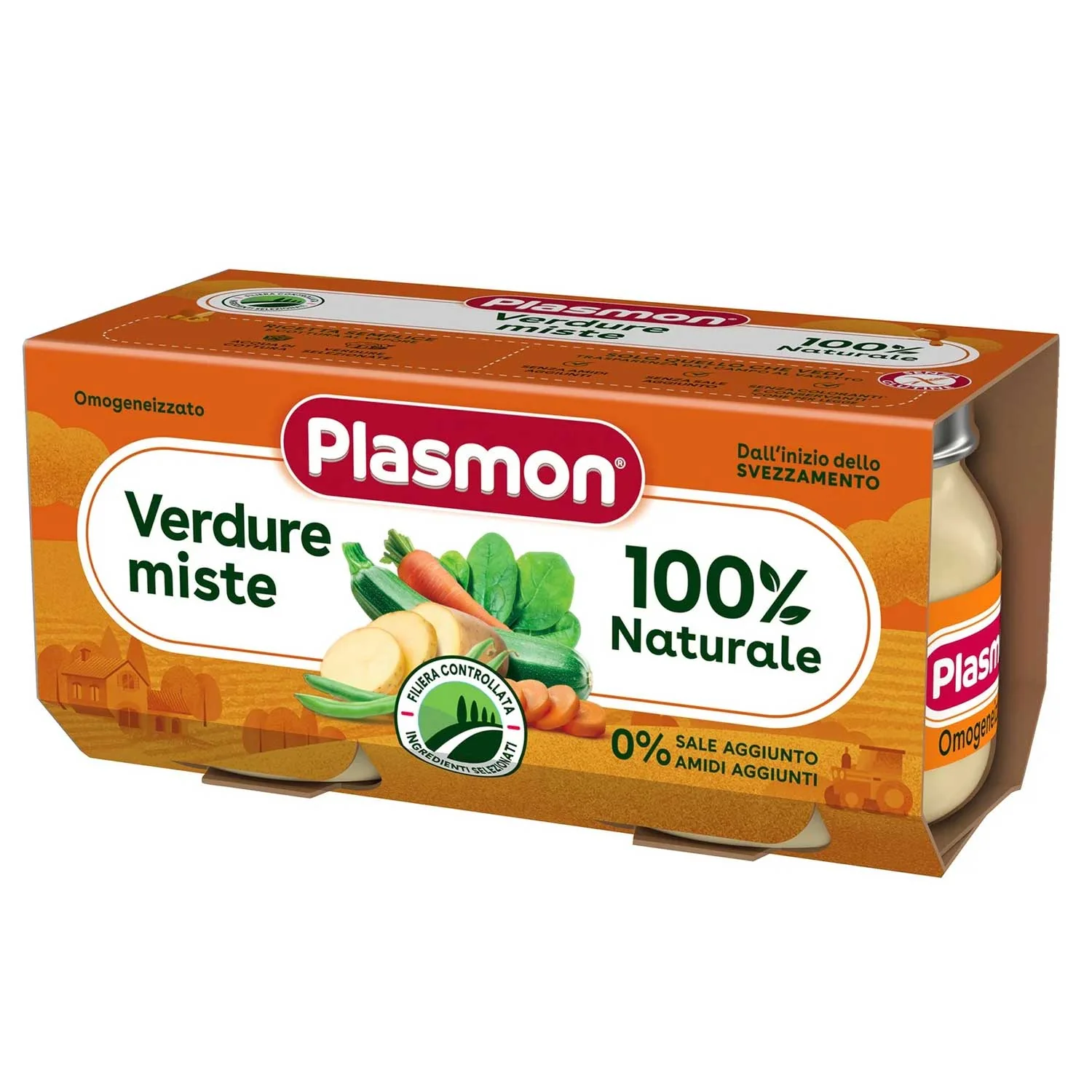 Plasmon - Omogeneizzato Verdure Miste: Confezione 2x80 gr - immagine 2