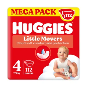 Huggies - Little Movers Megapack Taglia 4 112pz