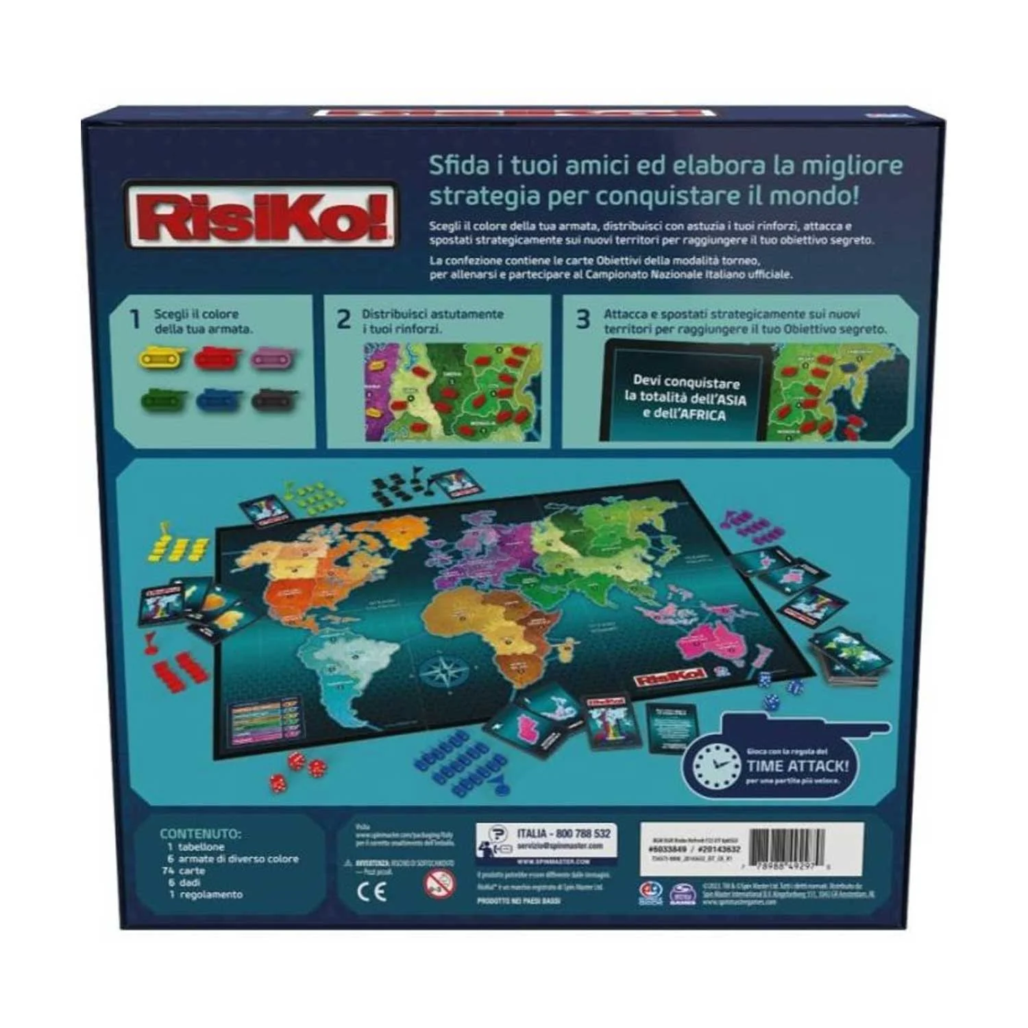 Spin Master - Giochi Da Tavolo Risiko 4 Edizione - immagine 4
