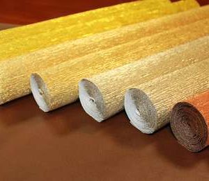 CARTA CRESPATA  METAL ROSSO