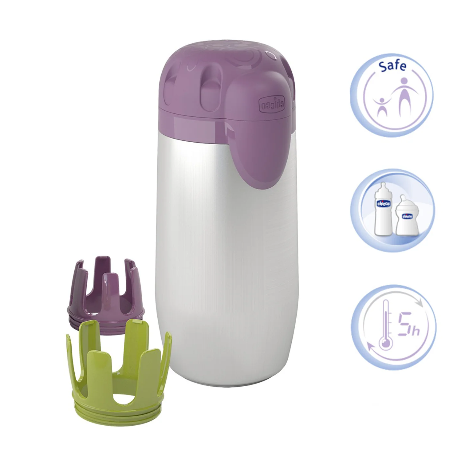 Chicco - Portabiberon Inox Step up Family - immagine 2
