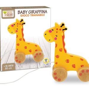 FATTO DI LEGNO PUZZLE BABY GIRAFFA