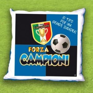 CUSCINO 40X40 ULTRAS NEROAZZURRO
