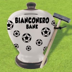 SALVADANAIO BANK ULTRAS BIANCONERO